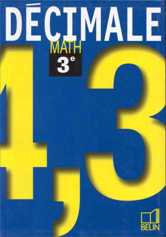 Décimale, math, 3e