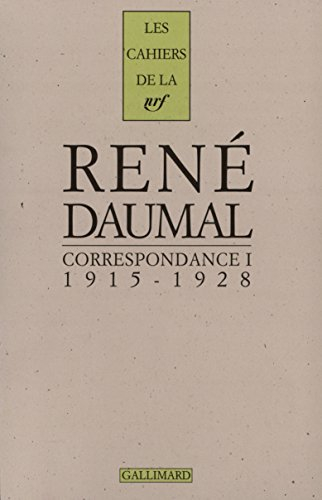 Correspondance. Vol. 1. 1915-1928
