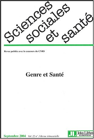 Sciences sociales et santé, n° 3 (2004)