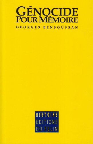 Génocide pour mémoire : des racines du désastre aux questions d'aujourd'hui
