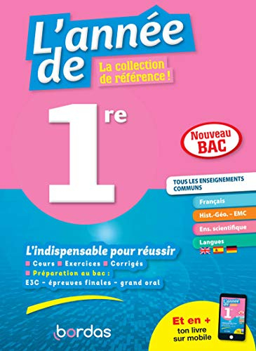 L'année de 1re, tous les enseignements communs : nouveau bac