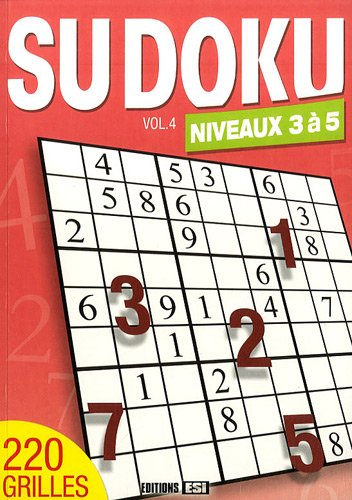 Sudoku : niveaux 3 à 5