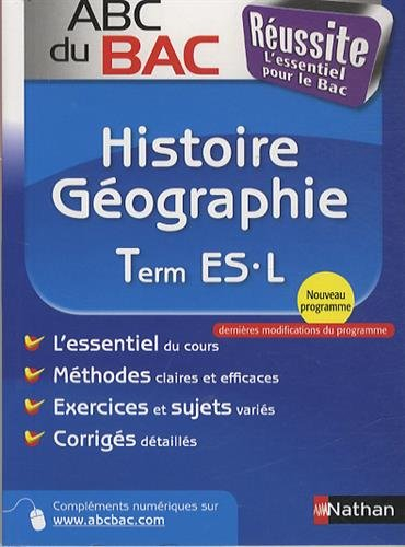 Histoire-géographie terminale ES, L : nouveau programme