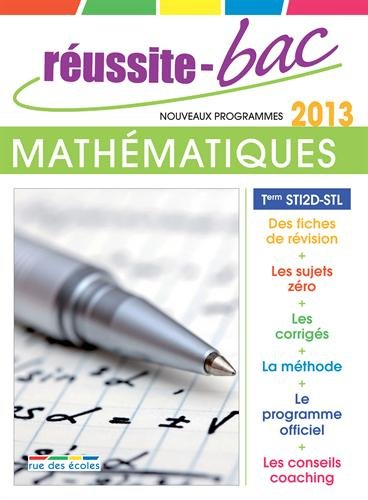 Mathématiques, Terminale STI2D-STL : nouveaux programmes 2013
