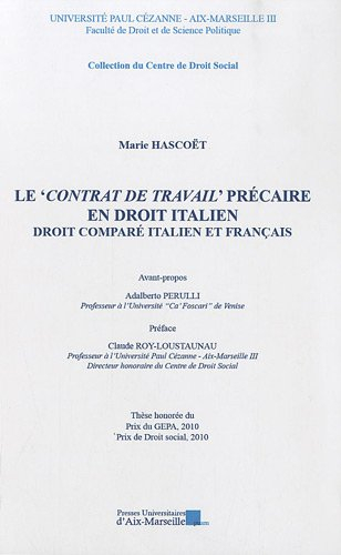 Le contrat de travail précaire en droit italien : droit comparé italien et français