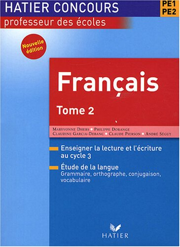 Français PE1-PE2. Vol. 2