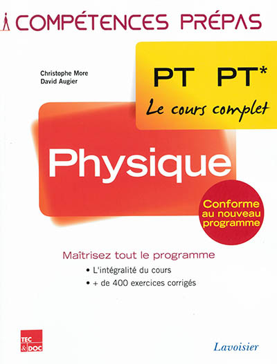 Physique PT-PT* 2e année