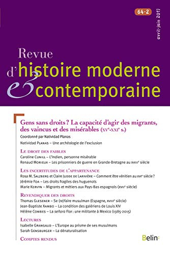 Revue d'histoire moderne et contemporaine, n° 64-2