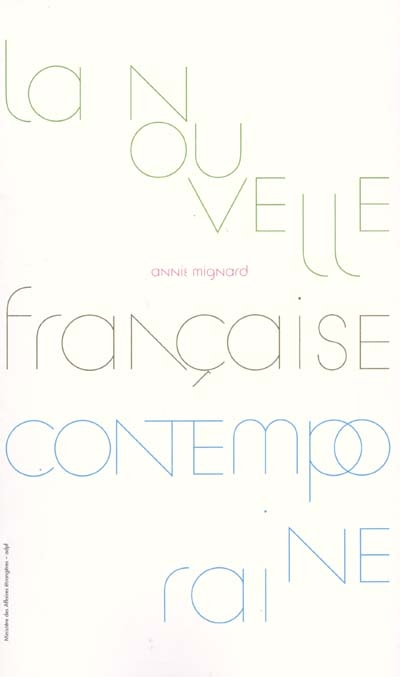 La nouvelle française contemporaine. The contemporary French short story. La novela corta francese c