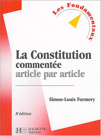 la constitution commentée article par article
