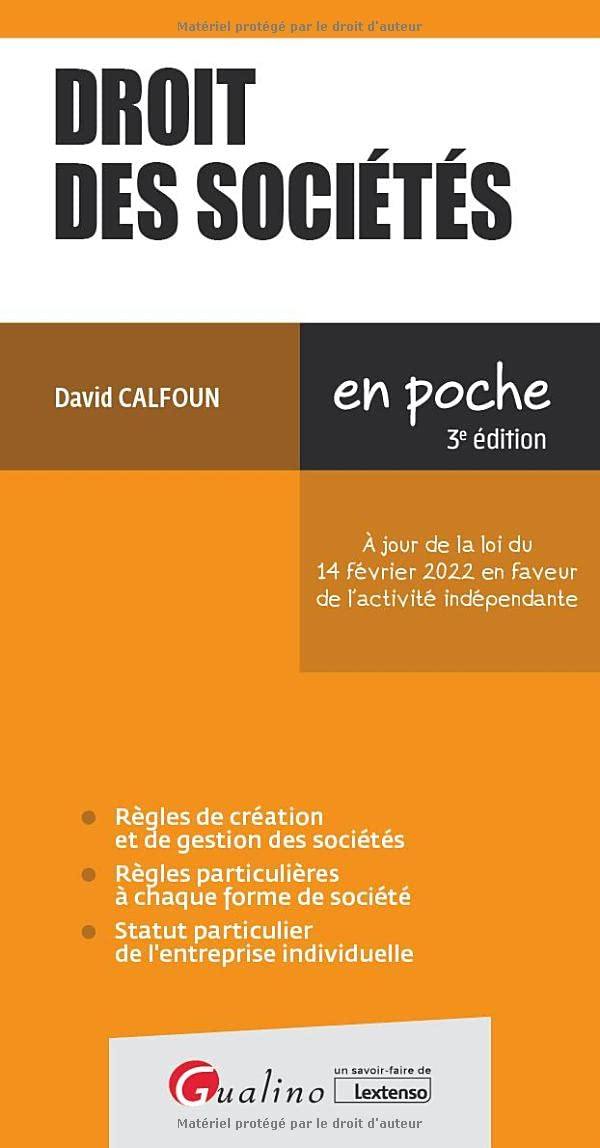 Droit des sociétés