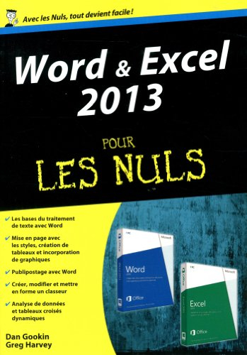 Word & Excel 2013 pour les nuls