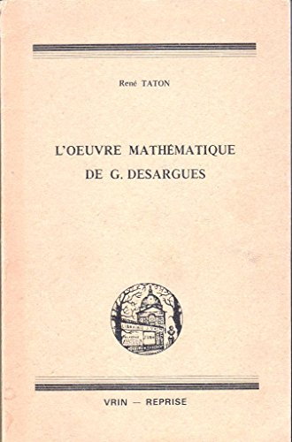 L'Oeuvre mathématique de G. Desargues