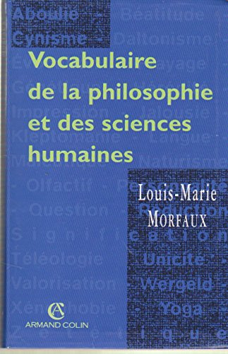 Vocabulaire de la philosophie et des sciences humaines