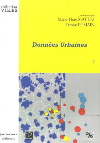 Données urbaines. Vol. 5