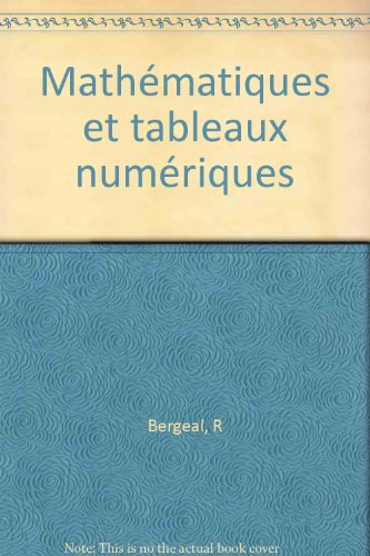 Mathématiques et tableaux numériques : concours administratifs catégorie C