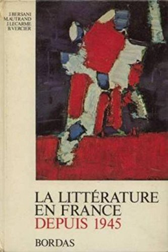 la littérature en france depuis 1945