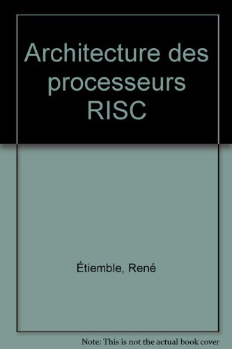 Architecture des machines RISC