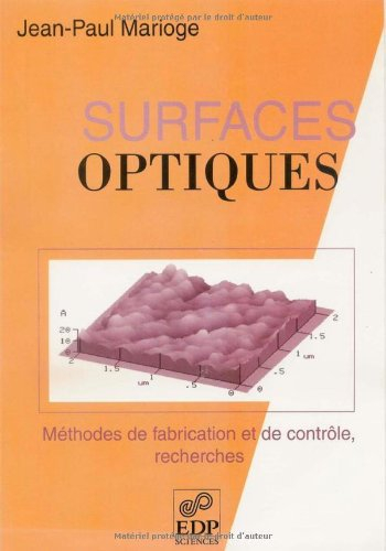 Surfaces optiques : méthodes de fabrication et de contrôle, recherches