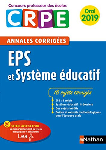 EPS et système éducatif : annales corrigées CRPE : oral 2019