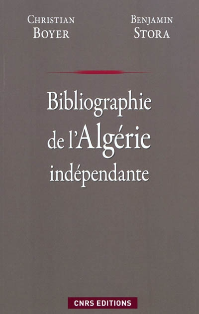 Bibliographie de l'Algérie indépendante