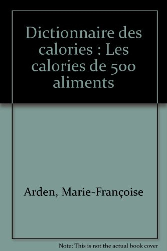 Dictionnaire des calories