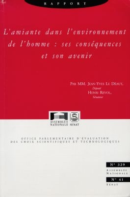 L'amiante dans l'environnement de l'homme : ses conséquences et son avenir