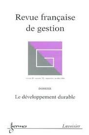 revue française de gestion, n, 152, septembre-octobre 2004 : le développement durable