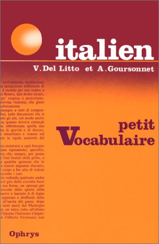 petit vocabulaire italien