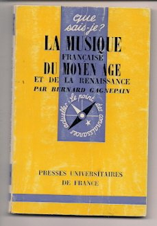 La musique française du Moyen Age et de la Renaissance