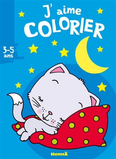 J'aime colorier 3-5 ans : chaton