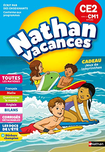 Nathan vacances, CE2 vers le CM1, 8-9 ans : toutes les matières