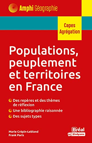 Populations, peuplement et territoires en France : Capes, agrégation