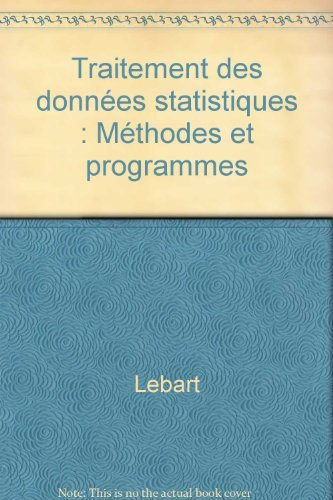 Traitement des données statistiques
