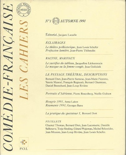 Cahiers de la Comédie-Française (Les), n° 1