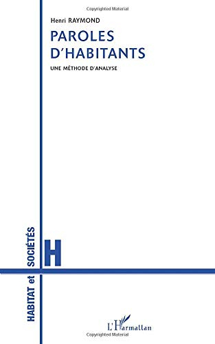 Paroles d'habitants : une méthode d'analyse