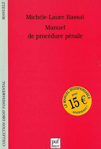 Manuel de procédure pénale