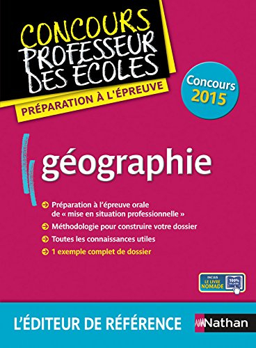 Géographie : préparation à l'épreuve : concours 2015