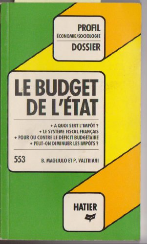 le budget de l'état