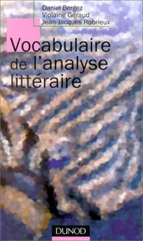 Vocabulaire de l'analyse littéraire