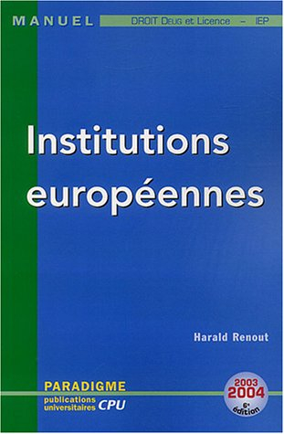 Institutions européennes : DEUG Licence Droit