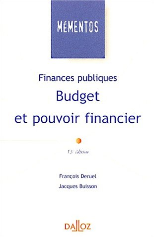 Finances publiques : budget et pouvoir financier