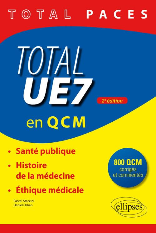 Total UE 7 en QCM : santé publique, histoire de la médecine, éthique médicale