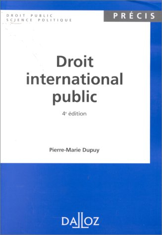 DROIT INTERNATIONAL PUBLIC. 4ème édition