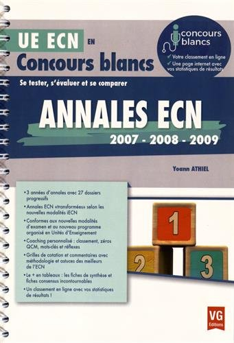 Annales ECN 2007, 2008, 2009