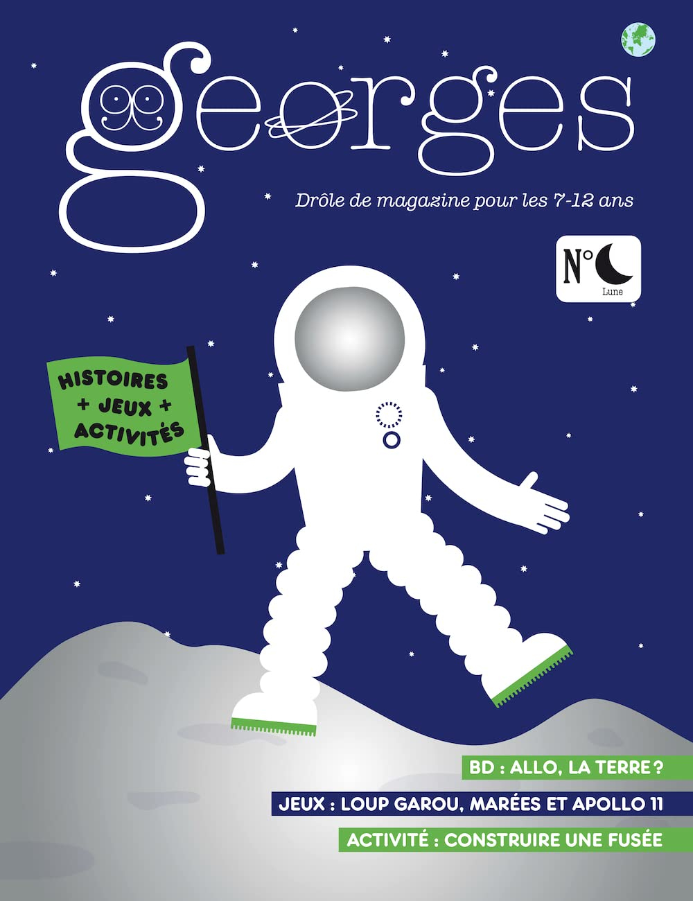 Georges : drôle de magazine pour enfants, n° 61. Lune