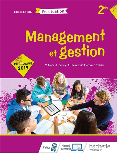 Management et gestion option 2de : programme 2019