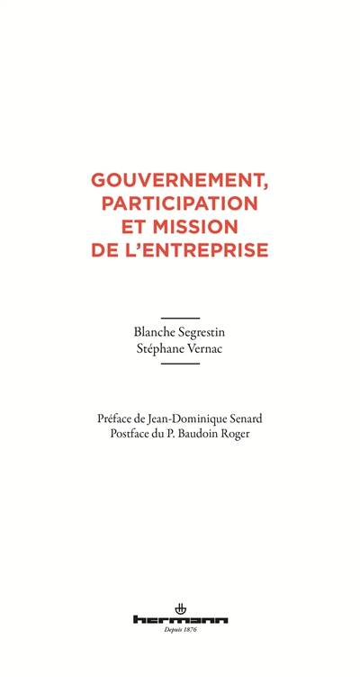 Gouvernement, participation et mission de l'entreprise