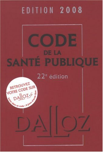 Code de la santé publique 2008