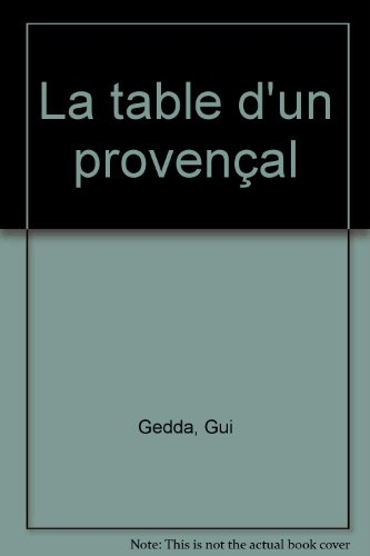 la table d'un provençal